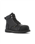Kiwi Premium Black Action Leather 6" Steel Toe Waterproof Cap-Toe Work Boots [69700]