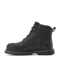 Kiwi Premium Black Action Leather 6" Steel Toe Waterproof Cap-Toe Work Boots [69700]