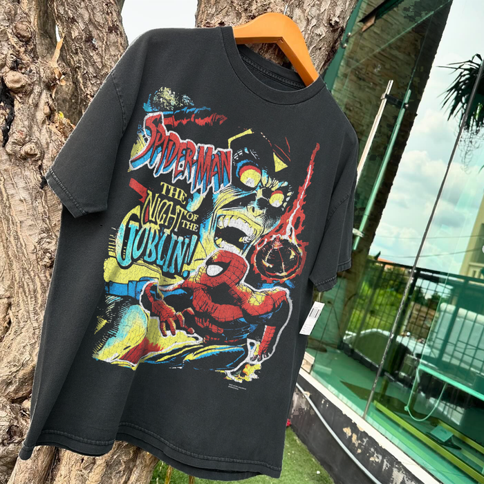Night 0F The G0Blin Grail Washed Black T-Shirt