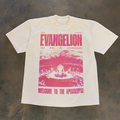 Evangelion Welcome To The Apocalypse White Tee