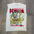 Tree House Of Terror' Cut-Off White Tee
