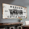 Personalized Cattle Ranch Rustic Sign II