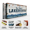 Family Lake House Vintage Sign