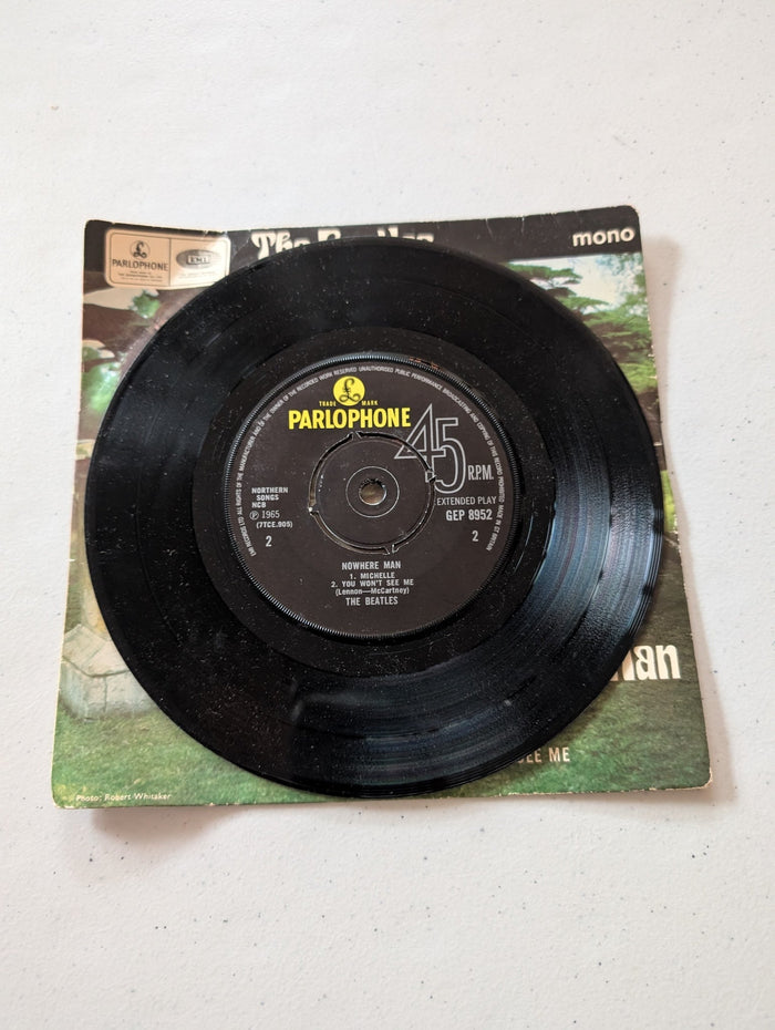 THE BEATLES NOWHERE MAN UK EP - Parlophone GEP 8952(7 in, 45 RPM, Vinyl Record Album)