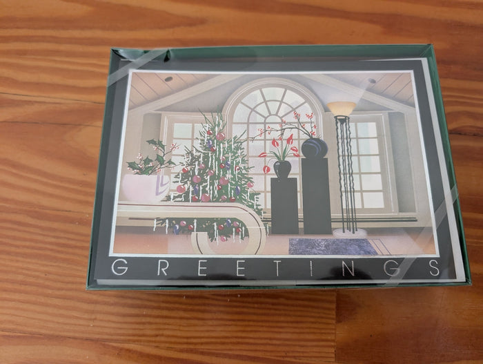 Contemporary "Greetings" Cards from Unknown - 1980s-1990s Stationery (Paper, Ink Greeting Cards, Contemporary, Artistic, Modern, Multi-color)