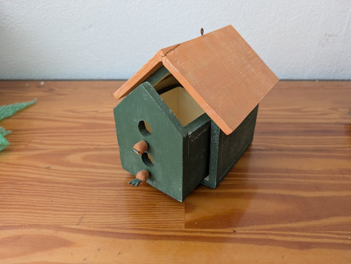 Carrot Drawer Birdhouse from Unknown -  Garden Decor / Home Decor (Wood, Paint Birdhouse / Decorative Box, Farmhouse, Garden, Novelty, Green, Terra Cotta)