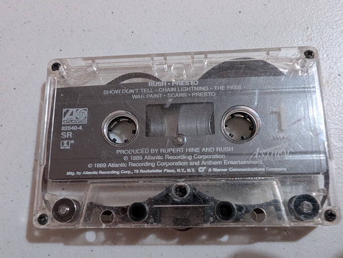 Presto by Rush (Audio Cassette, Nov-1989, Anthem Records).  - cassette only