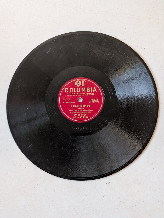Xavier Cugat and his Orchestra It Began in Havana 1947 by Columbia Records 78 RPM record