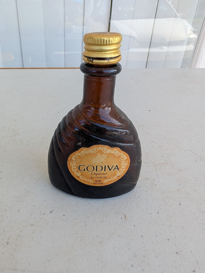 Godiva Vintage Small / Mini Liquor / Liqueur EMPTY Bottles with Lid