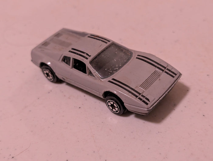 Summer Marz Karz Grey Ferrari Loose Diecast All Metal 1:64(Vehicle, SciFi/Fantasy, Collectable, Vintage, Loose, Missing Parts/pieces, Incomplete)
