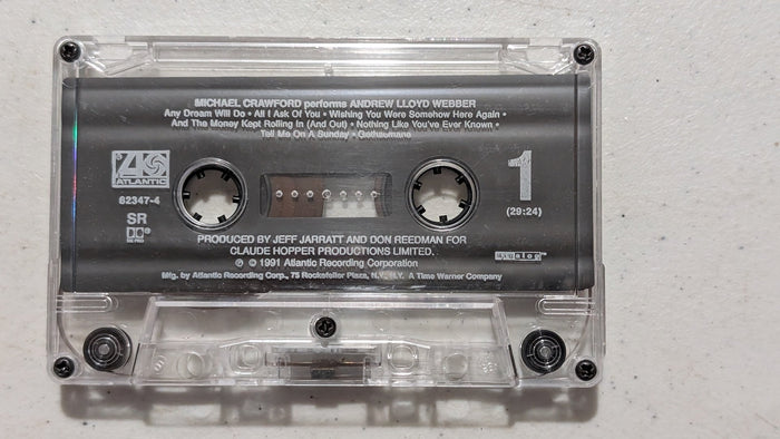 Michael Crawford - Michael Crawford performs Andrew Lloyd Webber (Musical Theatre, Pop, Cassette Tape, 1991)