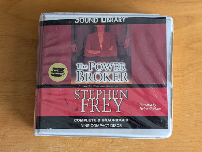 The Power Broker: A Novel by Stephen Frey (Thriller, Financial, CD Audiobook, 2005, Former Library Book)