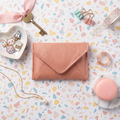 Mini Envelope Wallet With RFID protection - Pearl Pink