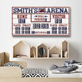 Personalized Hockey Scoreboard Sign