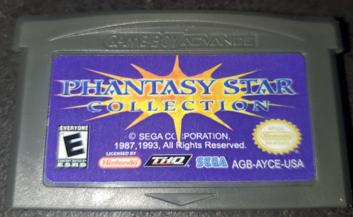Phantasy Star Collection GBA Video Game Boy Advance Nintendo 2003