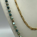 Lonna & Lilly Gold-Tone Two-Row Beaded Long 34in Necklace