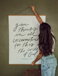 Large Poster: Give thanks in all...