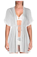Lauren Ralph Lauren Womens Crinkle Rayon Dress Cover-Up, Size Medium