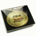 Gold Belt Buckle with USA Lettering