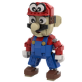 Red Power Plumber MOC made using LEGO parts
