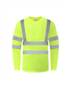 Ideal Club High Visibility ANSI/ISEA 107-2020, Type R, Class 3 Neon Long Sleeve Safety Shirt