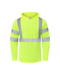 Ideal Club High Visibility ANSI/ISEA 107-2020, Type R, Class 3 Neon Long Sleeve Safety Hoodie