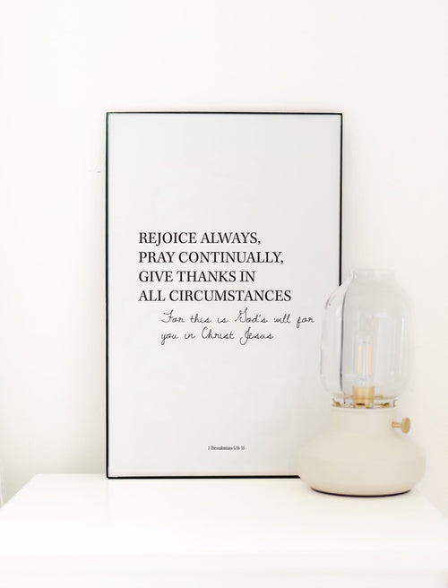 11x17 Rejoice Always