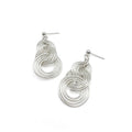 Ripple silver earrings