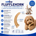 Flufflehorn Dental Antler - Indestructible Nylon Dog Chew Toy XL | USA Made