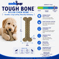 Tough Bone Nylon Chew Bone | Ultra-Durable Dog Toy for Aggressive Chewers | SodaPup