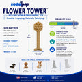 Flower Tower Nylon Chew Toy for Aggressive Chewers - USA Made Enrichment Toy