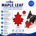 Canadian Maple Leaf Nylon Dog Chew Toy - Indestructible & USA Made