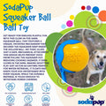 Squeak Ball - Durable Squeaky Dog Toy, Floats, Chew Toy | USA Made