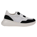 Women's Stefani Black Wedge Sneakers