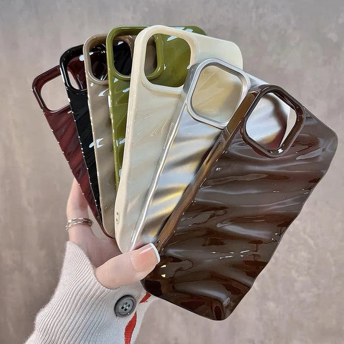 RuffleWave Satin iPhone Case