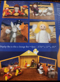 Christmas Handcrafted 15 Piece Wool Nativity Set, Vintage Nativity