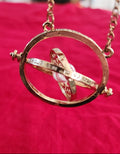 Golden Harry Potter Time Turner Necklace Harry Potter Necklace Jewelry