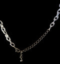 Rope Chain light weight necklace silver tone