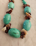 Turquoise Beads with shells  Southwestern Necklace
