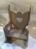 Wooden Musical Doll Chair with Heart cutout