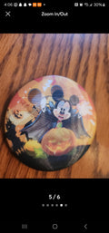 Spooky Fun with Mickey & Minnie! Disney Halloween Lenticular Pins/Buttons