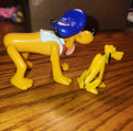 Disney Pluto Dog Toy French Hat Jointed 3.5" Collectible PVC