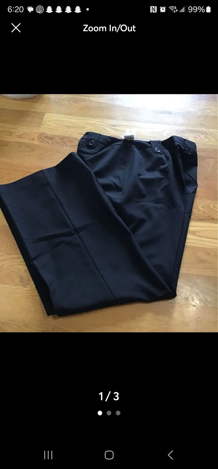 Kim Roberts Black Dress Career Pants size 18