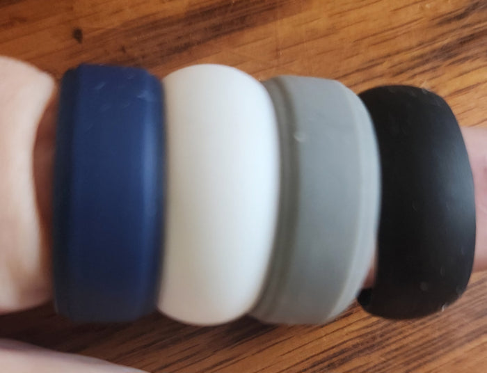 4 Silicone Rings for Men or Women size 10