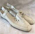 Women's leather cream shoes, i love comfort  size 9
