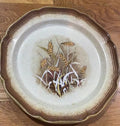 2 Mikasa whole Wheat “Granola” Vintage Stoneware Plates E8001