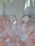 Riedel Wine Glass with Fleur De Lis 8 oz (107)