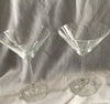 Cocktail Glasses with etched Swirls