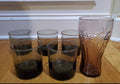 4 Smoky Short Cocktail Glasses