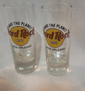 2 Hard Rock Tall Shot Glasses New Orleans